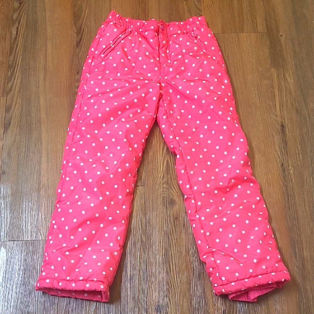 Gymboree Pink Winter‎ Bottoms with White Dots used good condition.